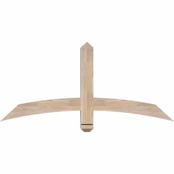 Ekena Millwork Bellingham Smooth Timber Gable Bracket, Douglas Fir, 48"W x 22"H x 3 1/2"D x 3 1/2"F, 11/12 Pitch GBW048X22X0404BEL00SDF - main